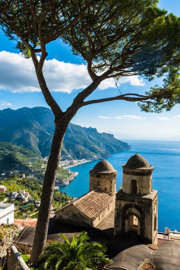a scenic view of the amalfi coast